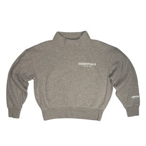Essentials Men's Turtleneck Sweater in Gray